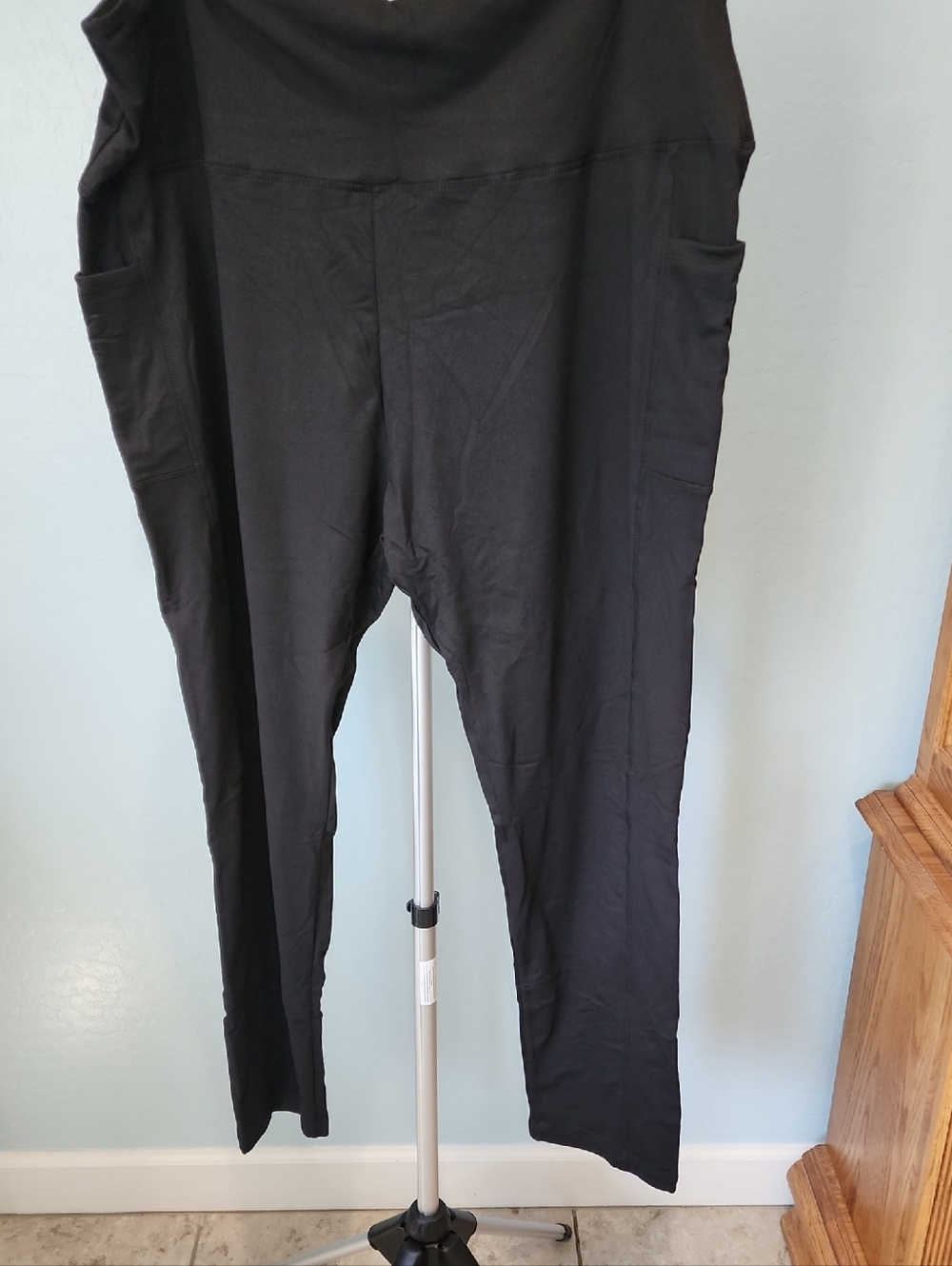 Women’s Black Stretch Jeggings with Side Pockets Set Of 2 5x
